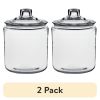 (2 pack) Heritage Hill Glass Jar with Lid, 1 Gallon, Well Suited to Pantry Jar Storage and Display