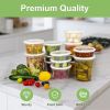 40 Sets (80-Piece) Deli Containers with Lids 32 oz, Leak-Proof BPA Free Airtight Takeout Plastic Food Storage Containers for Soup