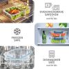10 Packs 30oz Glass Meal Prep Containers 2 Compartments,Glass Food Storage Containers with Lids,Airtight Lunch Bento Boxes,Microwave,Oven