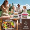 12-pcs Kitchen Food Storage Box Set for Pantry/Travel/Picnic