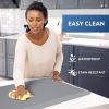 Kitchen Mat Cushioned Anti Fatigue Rug 17.3"x28" Waterproof Non Slip Standing Desk Mat Comfort Floor Mats for Kitchen House Sink Office (Grey)