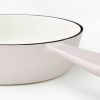 6" Light Gray Enameled Cast Iron Skillet, Even Heating, Oven Safe, Hand Wash Only, Non-Induction Compatible
